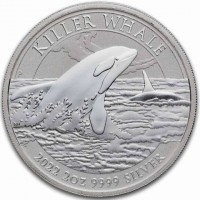KILLER WHALE. P NH. 2022 2oz 9999 SILVER.