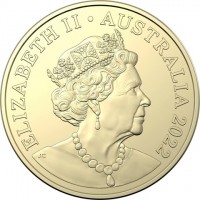 Aluminium Bronze coin Australia ELIZABETH II. AUSTRALIA 2022. JC.