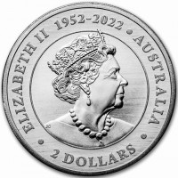 Silver coin Australia ELIZABETH II 1952 - 2022. AUSTRALIA 2023. JC.