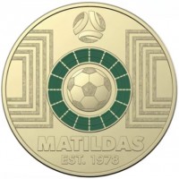 Aluminium Bronze coin Australia KM# 4550 MATILDAS. EST 1978.