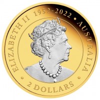 ELIZABETH II 1952 - 2022. AUSTRALIA 2023. 2 DOLLARS. JC.