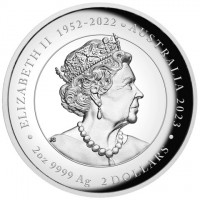ELIZABETH II 1952-2022. AUSTRALIA 2023. 1oz 9999 Ag 1 DOLLAR. JC.