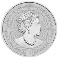 ELIZABETH II AUSTRALIA. JC. 2oz 9999 Ag 2023 2 DOLLARS.