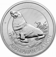Silver coin Australia AUSTRALIAN SEA LION. P. JM.