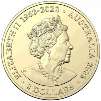 Aluminium Bronze coin Australia ELIZABETH II 1952 - 2022. AUSTRALIA 2023. JC.