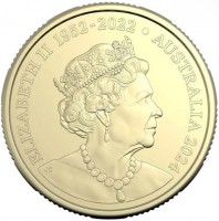 Aluminium Bronze coin Australia KM# 4739 ELIZABETH II 1952 - 2022. AUSTRALIA 2024. JC.