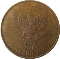 Indonesia coin 500 Rupiah (1997 - 2003) obverse obverse of 500 Rupiah (1997 - 2003) coin with KM# 59 from Indonesia. Inscription: 1997 BANK INDONESIA