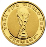 Gold coin Australia KM# 853 2006 FIFA WORLD CUP. R 1974 TM. GERMANY TM.