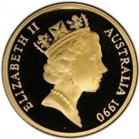Aluminium Bronze coin Australia KM# 134 ELIZABETH II. AUSTRALIA 1990. RDM.