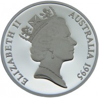 Silver coin Australia KM# 305 ELIZABETH II. AUSTRALIA 1995. RDM.