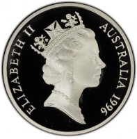 Silver coin Australia KM# 328 ELIZABETH II. AUSTRALIA 1996. RDM.