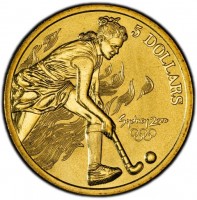 5 DOLLARS. Sydney 2000.