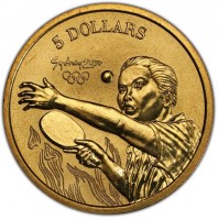 5 DOLLARS. Sydney 2000.