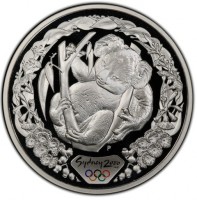 Silver coin Australia KM# 439 SYDNEY 2000. P.