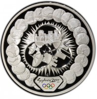 Silver coin Australia KM# 440 Sydney 2000. ™ (C). C.