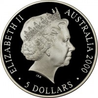 ELIZABETH II. AUSTRALIA 2000. IRB. 5 DOLLARS.