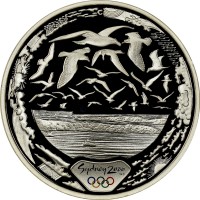 Silver coin Australia KM# 818 C. Sydney 2000. ™ (C).