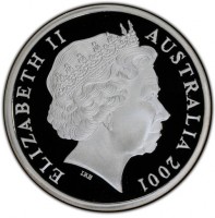 Silver coin Australia KM# 641 ELIZABETH II. AUSTRALIA 2001. IRB.