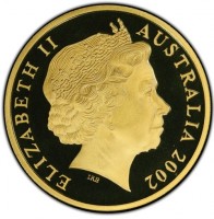 ELIZABETH II. AUSTRALIA 2002. IRB. 5 DOLLARS.