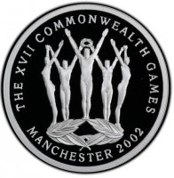 Silver coin Australia KM# 652 THE XVII COMMONWEALTH GAMES. MANCHESTER 2002.