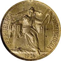 Portugal coin 50 Centavos (1924 - 1926) obverse obverse of 50 Centavos (1924 - 1926) coin with KM# 575 from Portugal. Inscription: REPUBLICA PORTUGUESA 1924