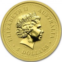 ELIZABETH II. AUSTRALIA. IRB. 5 DOLLARS.