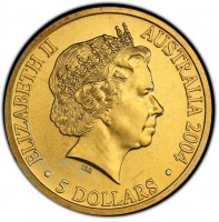 ELIZABETH II. AUSTRALIA 2004. IRB. 5 DOLLARS.