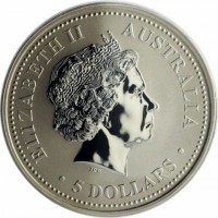 Copper-Nickel coin Australia ELIZABETH II. AUSTRALIA IRB. 5 DOLLARS.