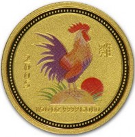 Gold coin Australia KM# 1022a 雞. 2005. 1/20OZ 9999 GOLD.