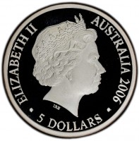ELIZABETH II. AUSTRALIA 2006. IRB. 5 DOLLARS.