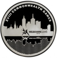 Silver coin Australia KM# 782 XVIII COMMONWEALTH GAMES. MELBOURNE 2006.