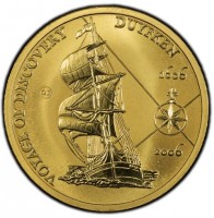 Aluminium Bronze coin Australia KM# 813 VOYAGE OF DISCOVERY. DUYFKEN. GZ. 1606 2006.