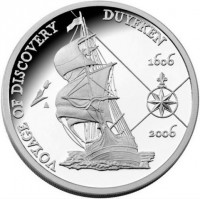 Silver coin Australia KM# 813a VOYAGE OF DISCOVERY. DUYFKEN. 1606 2006.