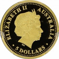 ELIZABETH II. AUSTRALIA. IRB. 5 DOLLARS.