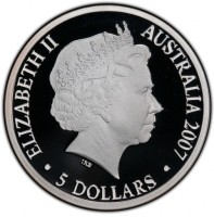 ELIZABETH II. AUSTRALIA 2007. IRB. 5 DOLLARS.