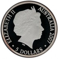 ELIZABETH II. AUSTRALIA 2007. IRB. 5 DOLLARS.