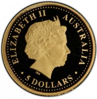 ELIZABETH II. AUSTRALIA. IRB. 5 DOLLARS.
