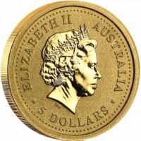 ELIZABETH II. AUSTRALIA. IRB. 5 DOLLARS.
