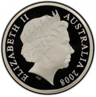 Silver coin Australia KM# 1072 ELIZABETH II. AUSTRALIA 2008. IRB.