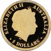 ELIZABETH II. AUSTRALIA. IRB. 5 DOLLARS.