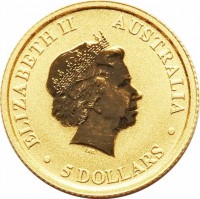 ELIZABETH II. AUSTRALIA IRB. 5 DOLLARS.