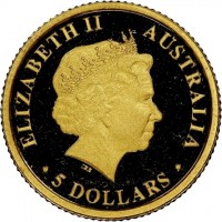 ELIZABETH II. AUSTRALIA. IRB. 5 DOLLARS.