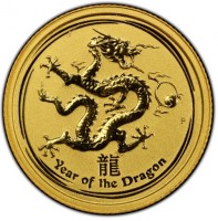 Gold coin Australia KM# 1670 龍. Year of the Dragon. P.