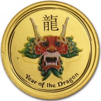 Gold coin Australia KM# 1679 龍. Year of the Dragon. P.