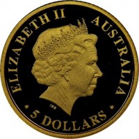 ELIZABETH II. AUSTRALIA 2012. IRB. 5 DOLLARS.