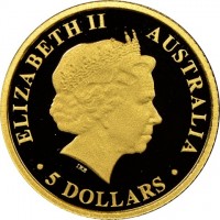ELIZABETH II. AUSTRALIA 2012. IRB. 5 DOLLARS.