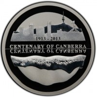 Silver coin Australia KM# 1952 1913 - 2013. CENTENARY OF CANBERRA. AS.