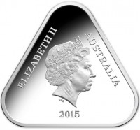 Silver coin Australia KM# 2185 ELIZABETH II. AUSTRALIA 2015. IRB.