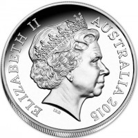 Silver coin Australia KM# 3119 ELIZABETH II. AUSTRALIA 2015. IRB.