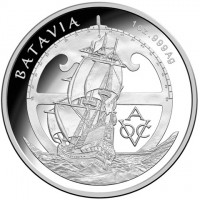 Silver coin Australia KM# 3123 BATAVIA. 1 OZ.999 Ag. AVOC.